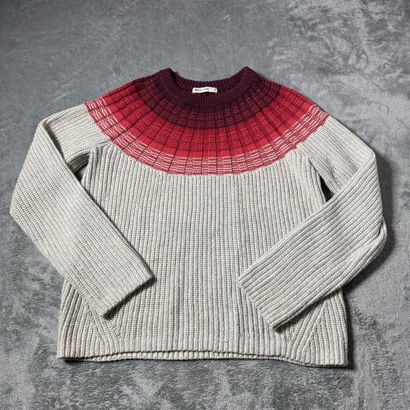 Marine Layer Demi Raglan Womens Wool Blend Sweater Size S Heathered Gray - Picture 2 of 7